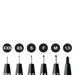 PITT artist pen set 6-pack – black