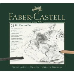 Pitt Charcoal set 24 st
