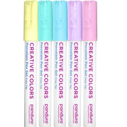 Porslinspennor 5-pack Pastel