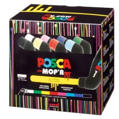 Posca Mop'R PCM-22 Squeeze Marker 8-pack