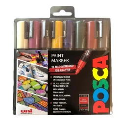 Posca PC-5M Deep Colours 8-pack