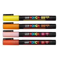 Posca PC3MLx4 glitter varm mix