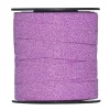 Presentband 25 meter på rulle, 1 cm brett – glitter rosa