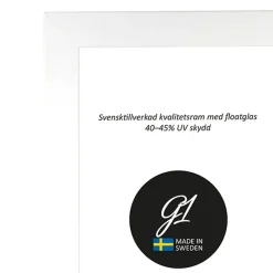 Ram 6A vit högblank 15x21cm