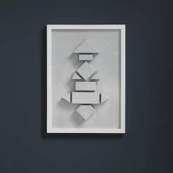 Ram 2E svart 20x20cm