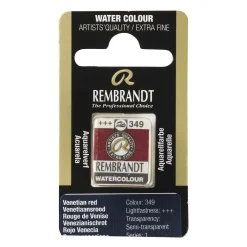 Rembrandt akvarellfärg halvkopp – Venetian Red 349
