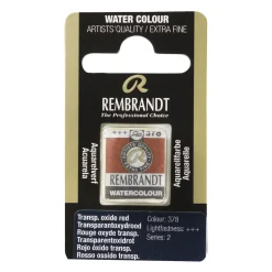 Rembrandt akvarellfärg halvkopp – Transparent Oxide Red 378