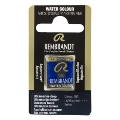 Rembrandt akvarellfärg halvkopp – Ultramarine Deep 506