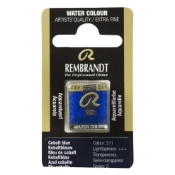 Rembrandt akvarellfärg halvkopp – Cobalt Blue 511