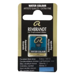 Rembrandt akvarellfärg halvkopp – Cerulean Blue Deep 550