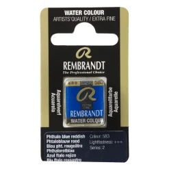 Rembrandt akvarellfärg halvkopp – Phthalo Blue Reddish 583