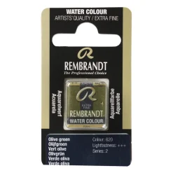 Rembrandt akvarellfärg halvkopp – Olive Green 620