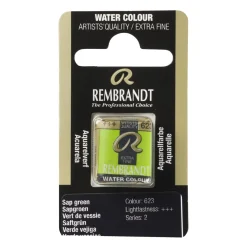 Rembrandt akvarellfärg halvkopp – Sap Green 623