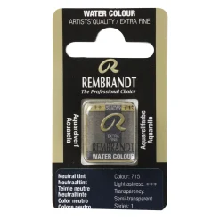 Rembrandt akvarellfärg halvkopp – Neutral Tint 715