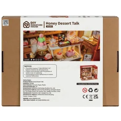 Rolife DIY Honey Dessert Talk miniatyr diorama – DG168, 230×135×173 mm