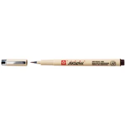 Sakura Pigma Brush Dark sepia – mörk sepia penselspets