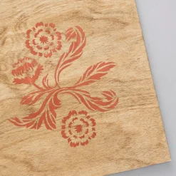 Schablon A4, stencil med blommor & blad