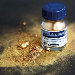 Schmincke Aqua Bronze, vattenlösligt metallicpulver 20 ml, Rich Pale Gold 15 812