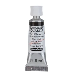 Schmincke Horadam akvarellfärg 5 ml – Mars black 791