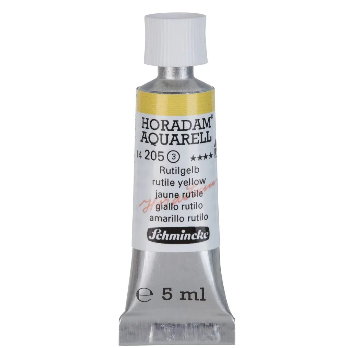 Schmincke Horadam akvarellfärg 5 ml – Rutile yellow 205