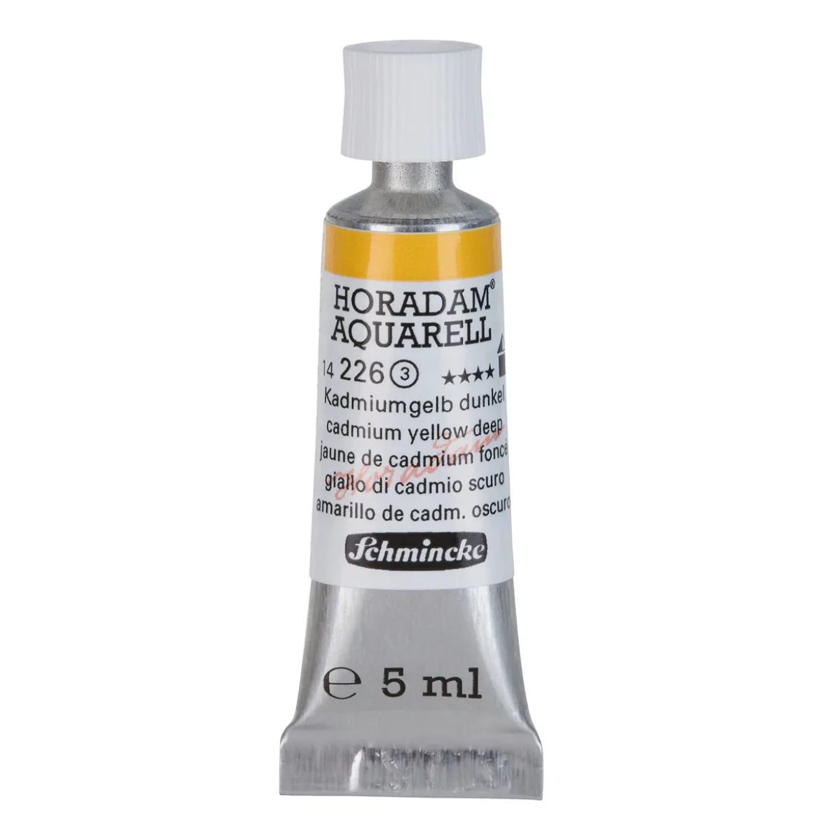 Schmincke Horadam akvarellfärg 5 ml – Cadmium yellow deep 226