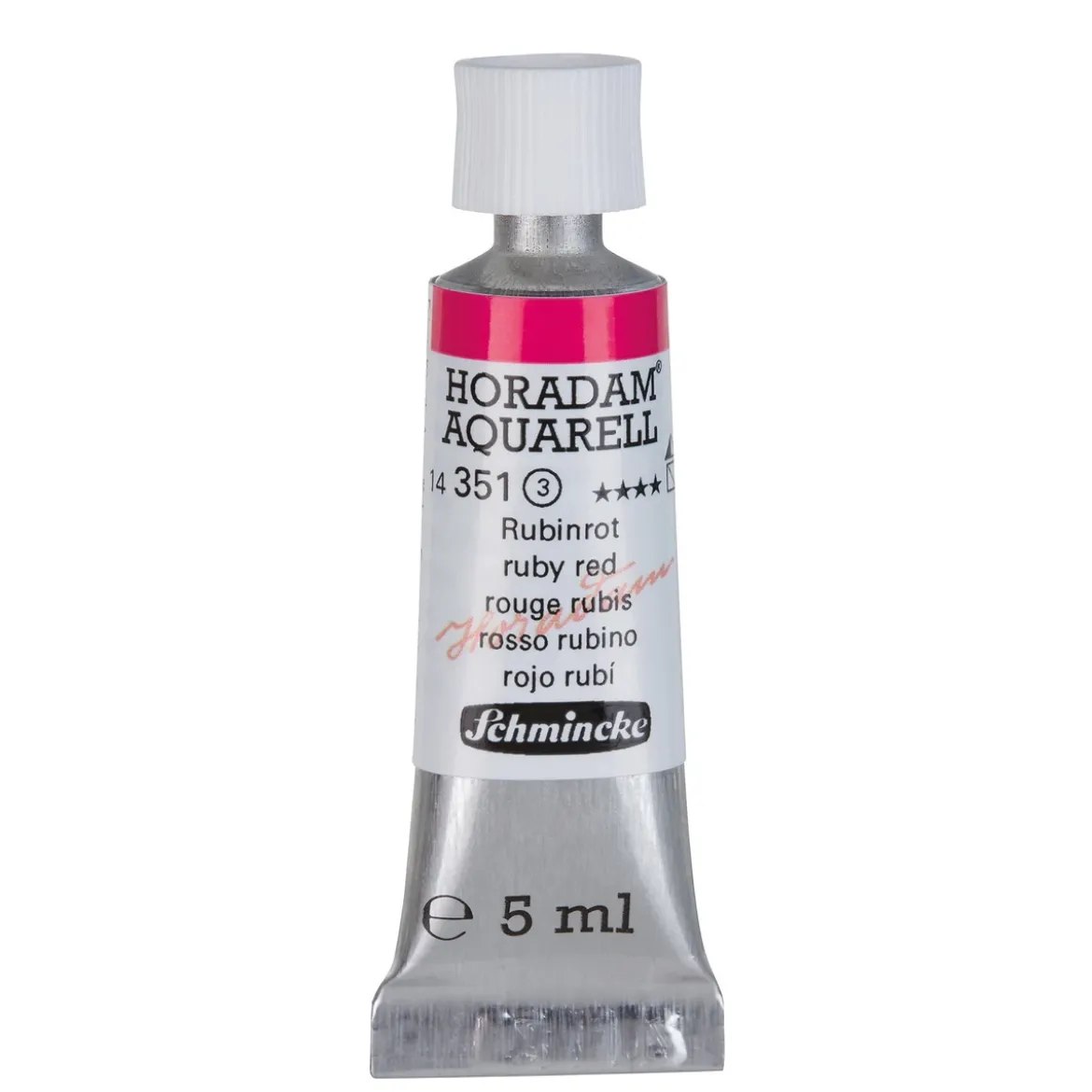 Schmincke Horadam akvarellfärg 5 ml – Ruby red 351