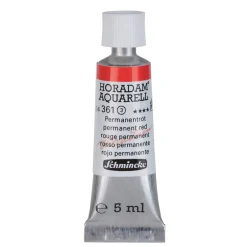 Schmincke Horadam akvarellfärg 5 ml – Permanent red 361