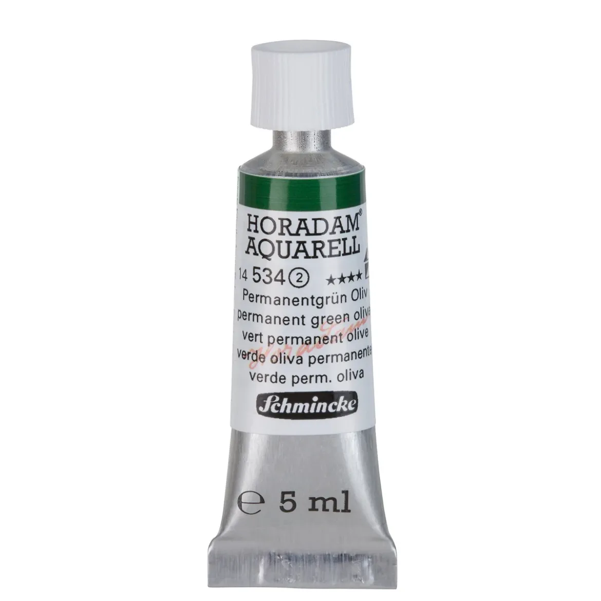 Schmincke Horadam akvarellfärg 5 ml – Permanent green olive 534