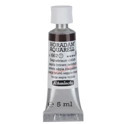 Schmincke Horadam akvarellfärg 5 ml – Sepia brown reddish 662