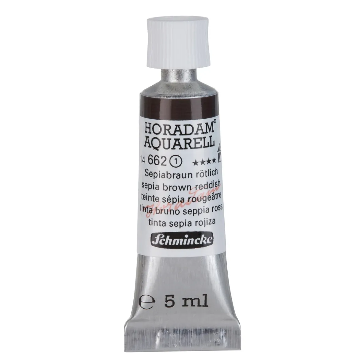 Schmincke Horadam akvarellfärg 5 ml – Sepia brown reddish 662