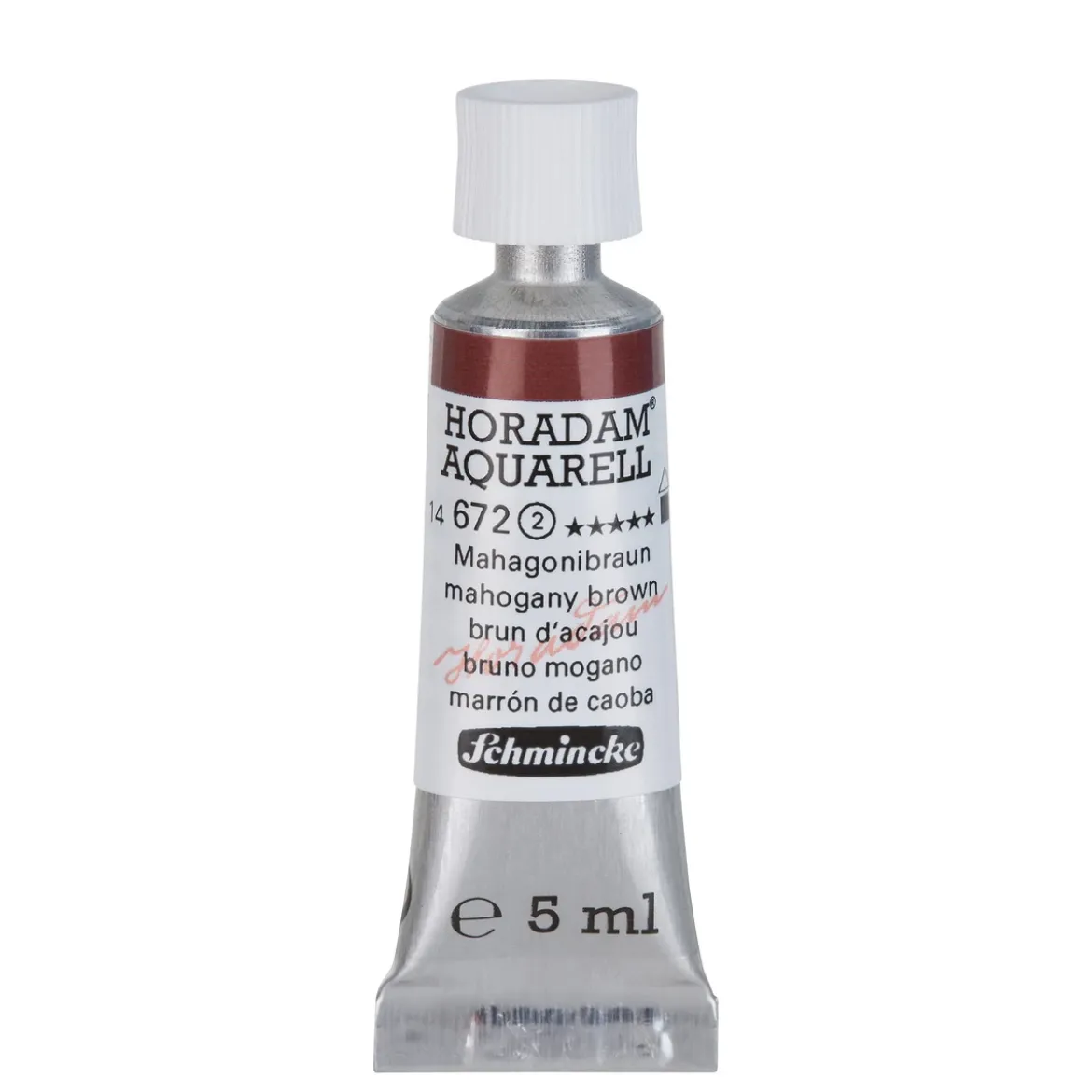 Schmincke Horadam akvarellfärg 5 ml – Mahogany brown 672