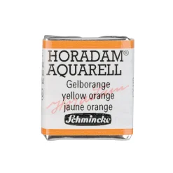 Schmincke Horadam akvarellfärg ½ kopp – Yellow orange 222