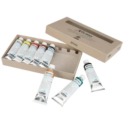 Schmincke Norma Blue Set 8×35 ml tuber med vattenlösliga oljefärger