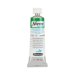 Schmincke Norma Blue vattenlöslig oljefärg 35 ml Permanent green 21508