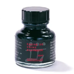 Sennelier Ink A La pagode, svart tusch / bläck 30 ml