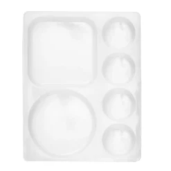 Silikonpalett med 6 nedsänkningar, 12×15,5×1,5 cm