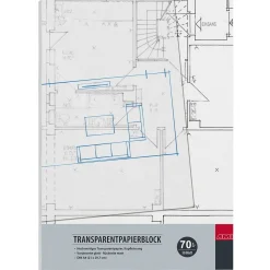 Transparent A4-block 70g/m²