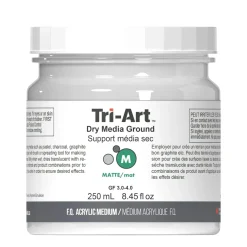 Tri-Art Dry Medium Ground Matte 250 ml, medium som torkar till torr / sträv yta