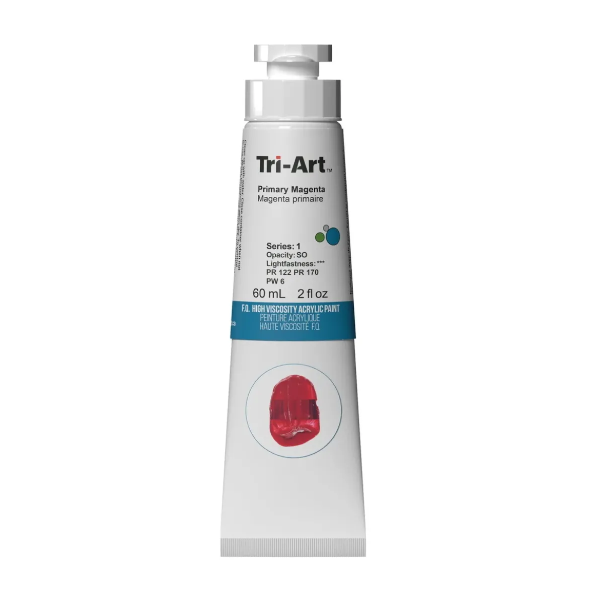 Tri-Art High Viscosity akrylfärg 60 ml Primary Magenta