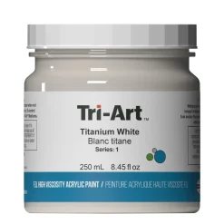 Tri-Art High Viscosity akrylfärg 250 ml Titanium White