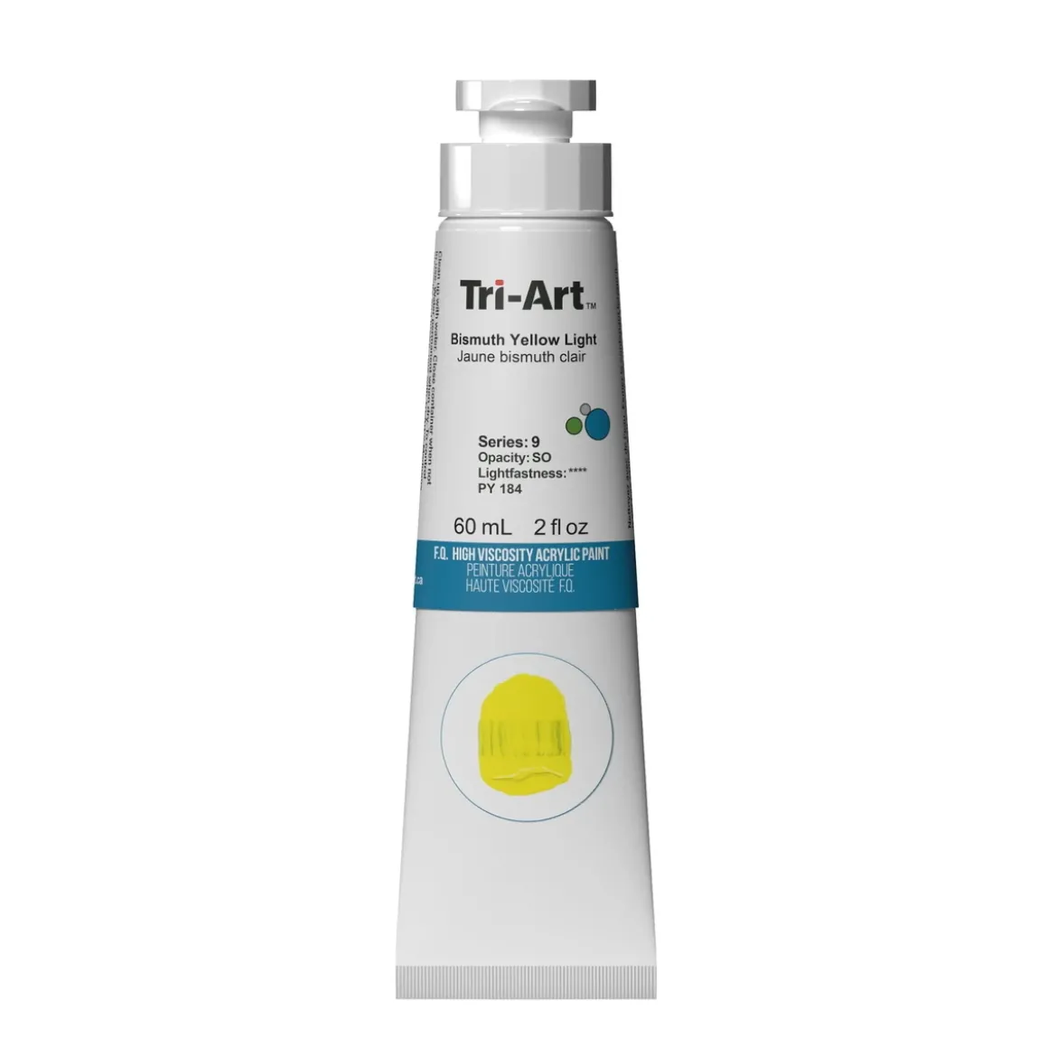 Tri-Art High Viscosity akrylfärg 60 ml Bismouth Yellow Light