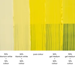 Tri-Art High Viscosity akrylfärg 60 ml Bismouth Yellow Light