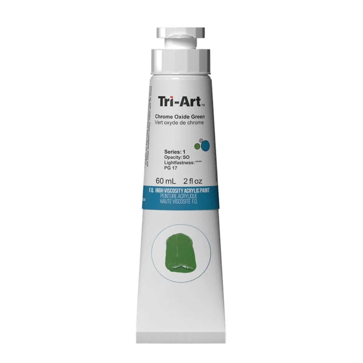 Tri-Art High Viscosity akrylfärg 60 ml Chrome Oxide Green