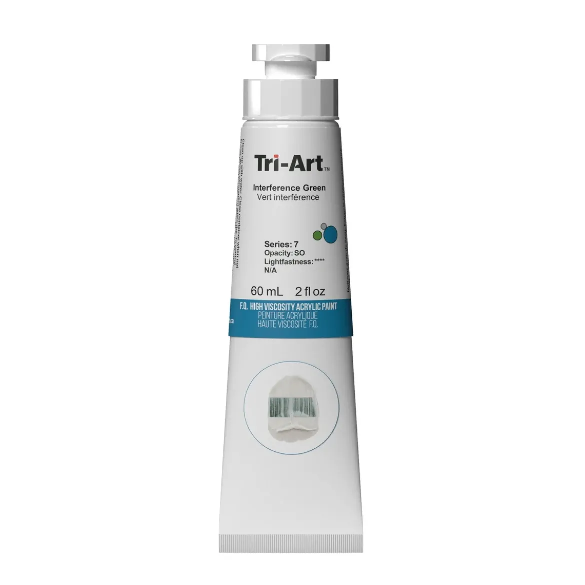 Tri-Art High Viscosity akrylfärg 60 ml Interference Green