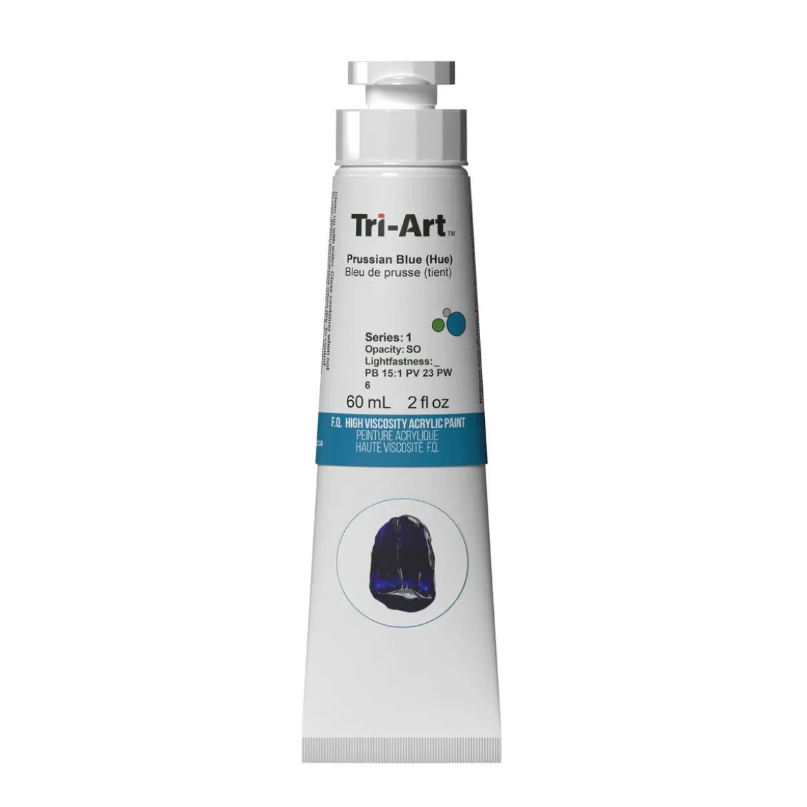 Tri-Art High Viscosity akrylfärg 60 ml Russian Blue Hue