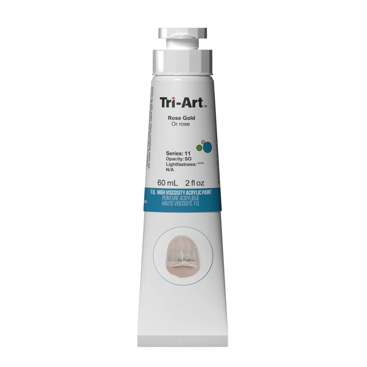 Tri-Art High Viscosity akrylfärg 60 ml Rose Gold