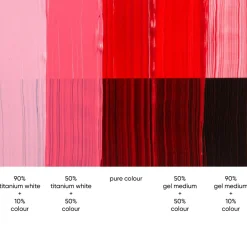Tri-Art High Viscosity akrylfärg 60 ml Transparent Pyrrole Red Medium