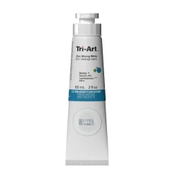 Tri-Art High Viscosity akrylfärg 60 ml Zinc Mixing White