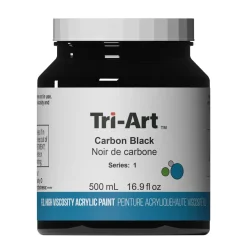 Tri-Art High Viscosity akrylfärg 500 ml Carbon Black