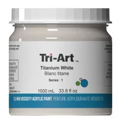 Tri-Art High Viscosity akrylfärg 1000 ml Titanium White